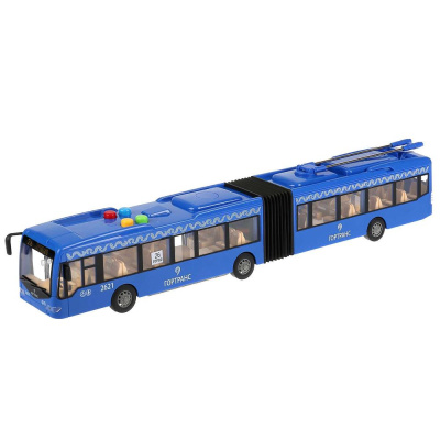 Коллекционная машинка Троллейбус Технопарк TROL-45PL-BU 01